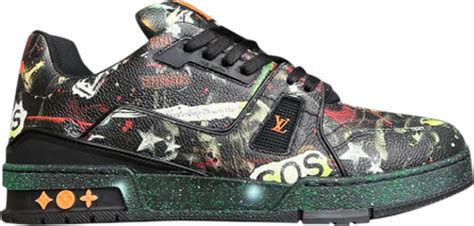 Rammellzee x Louis Vuitton Trainer 'White Canvas: LV Trainer in 